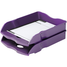 Лоток для бумаг горизонтальный "Re-Loop", фиолетовый