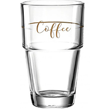 Стакан стеклянный "Solo Coffee", 410 мл, прозрачный