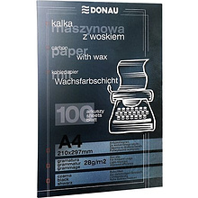 Бумага копировальная "Donau", A4, 100 листов, черный