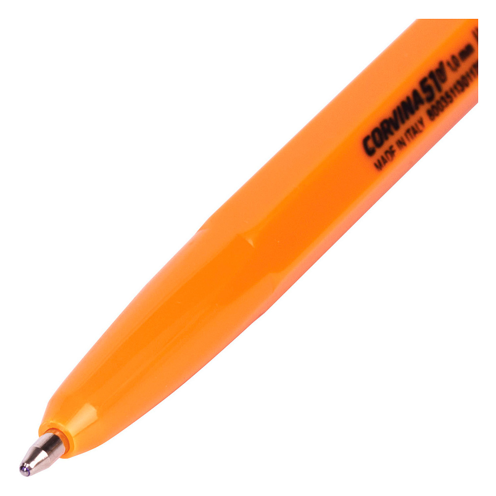 Ручка шариковая "Corvina", 1.0 мм, оранжевый, стерж. синий - 2