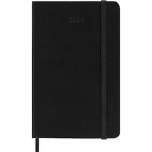 Ежедневник датированный Moleskine "Classic Pocket" на 2024 год, 400 страниц, линованный, черный 