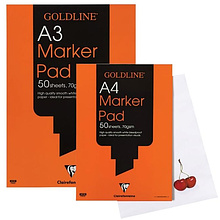 Блок бумаги для маркеров "MARKER PAD", А4, 70 г/м2, 50 листов